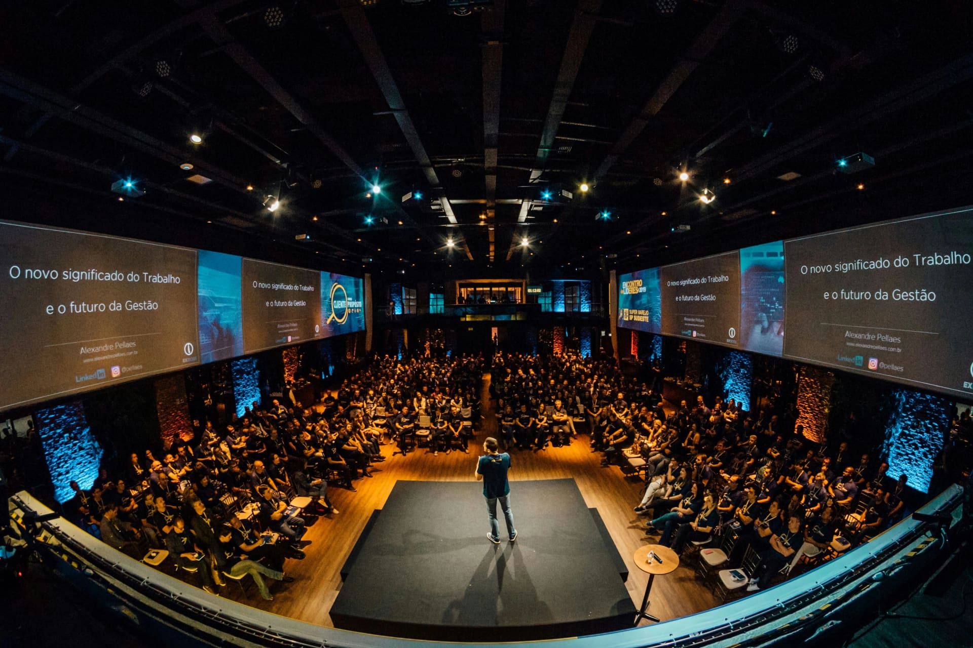 A corporate conference in Sydney being live streamed with multiple cameras